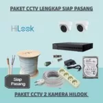 Paket CCTV Hilook 2MP 2 Kamera - Siap Pasang Lengkap