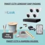 Paket CCTV Hilook 2MP 4 Kamera - Siap Pasang Lengkap
