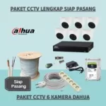 Paket CCTV Dahua 2MP 6 Kamera - Siap Pasang Lengkap