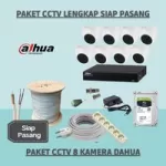 Paket CCTV Dahua 2MP 8 Kamera - Siap Pasang Lengkap