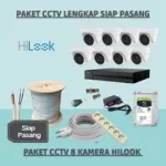 Paket CCTV Hilook 2MP 8 Kamera - Siap Pasang Lengkap