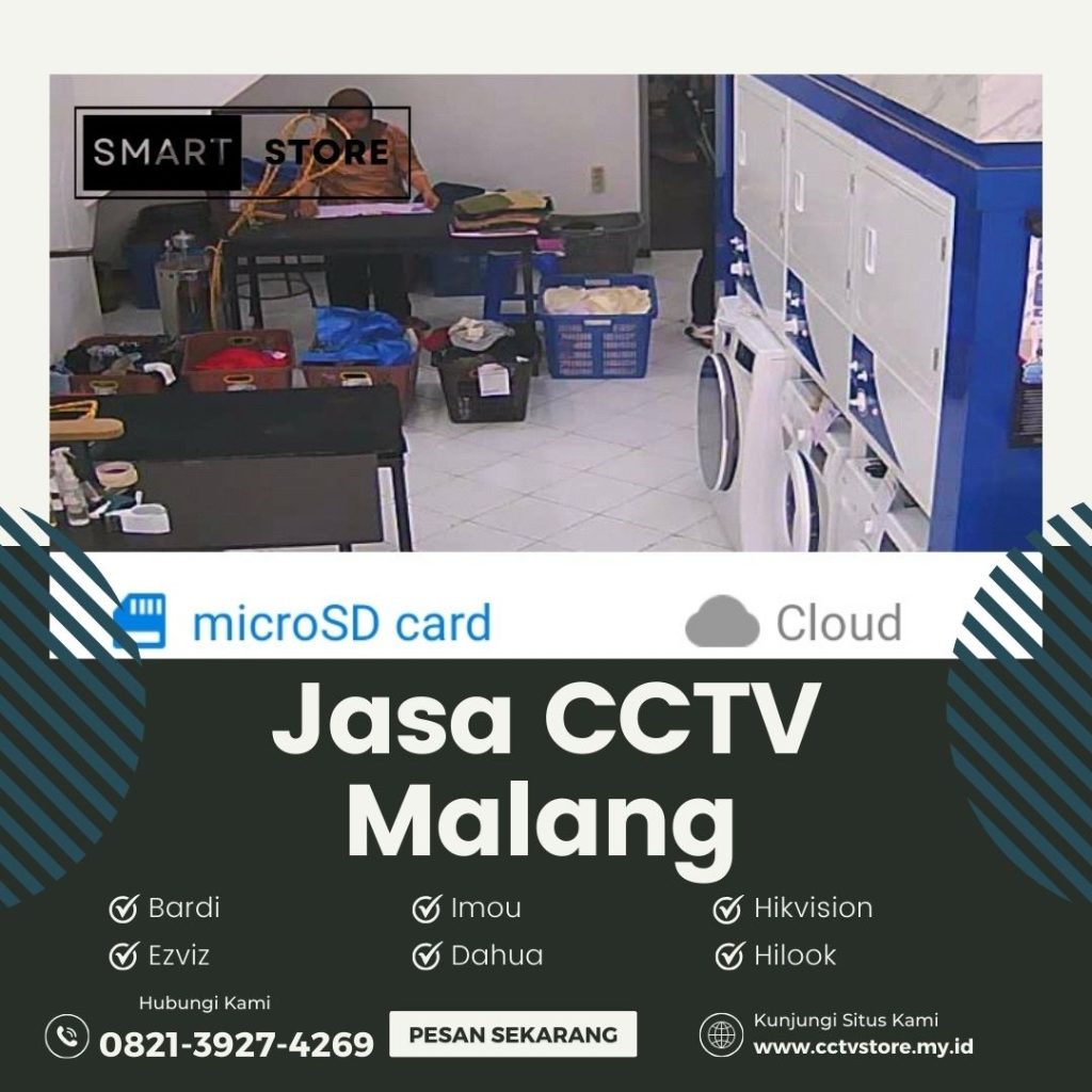 Pemasangan CCTV Wifi V380 di Area Laundry, Lowokwaru – Hasil Rapi & Estetis!