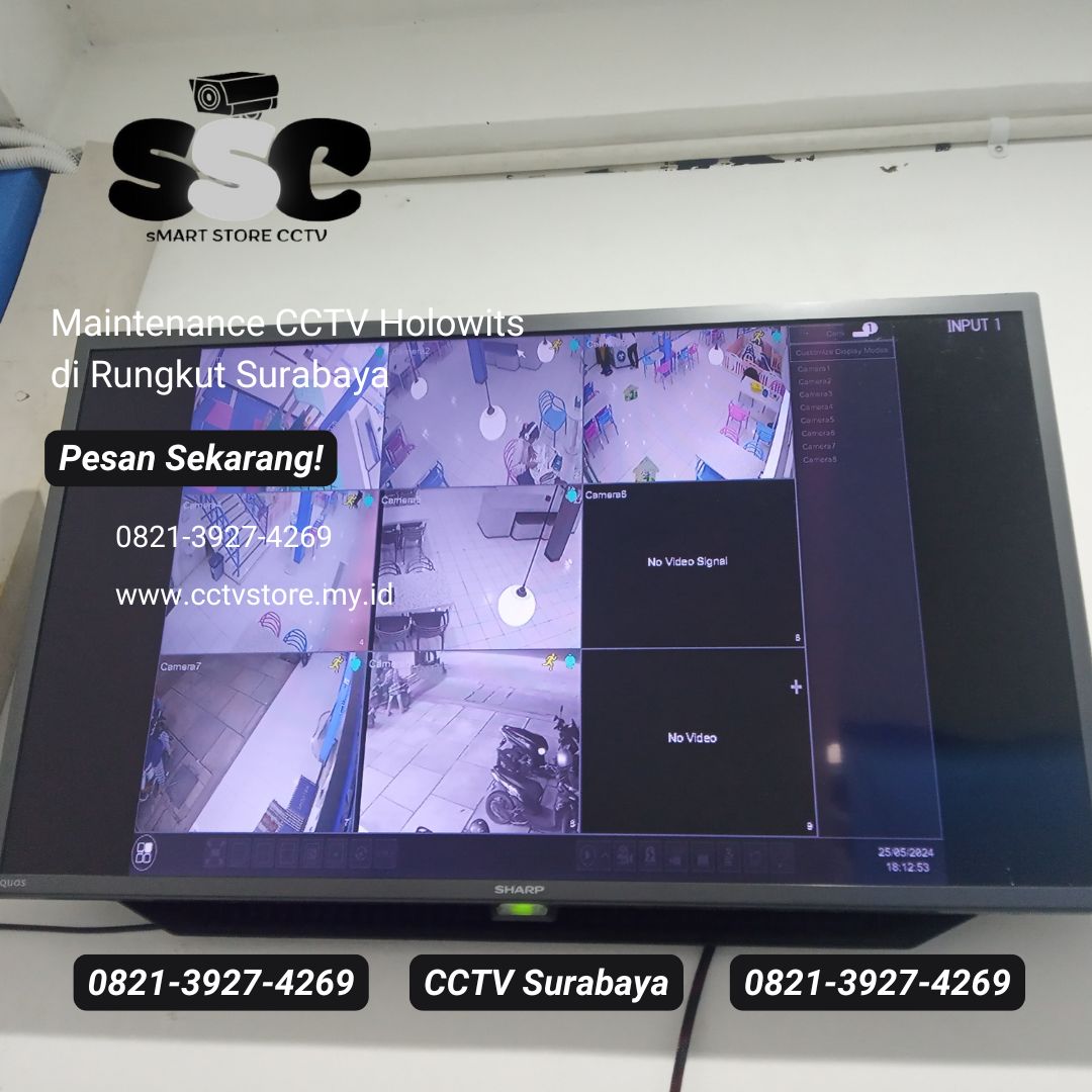 Maintenance CCTV Holowits Rungkut Surabaya