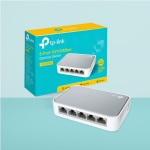 5-Port 10/100Mbps Desktop Switch – Switch LAN Plug & Play untuk CCTV & Jaringan