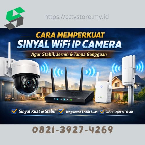 cara memperkuat sinyal WiFi IP Camera